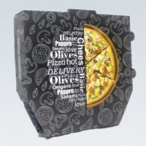 Default Black Printed Pizza Box